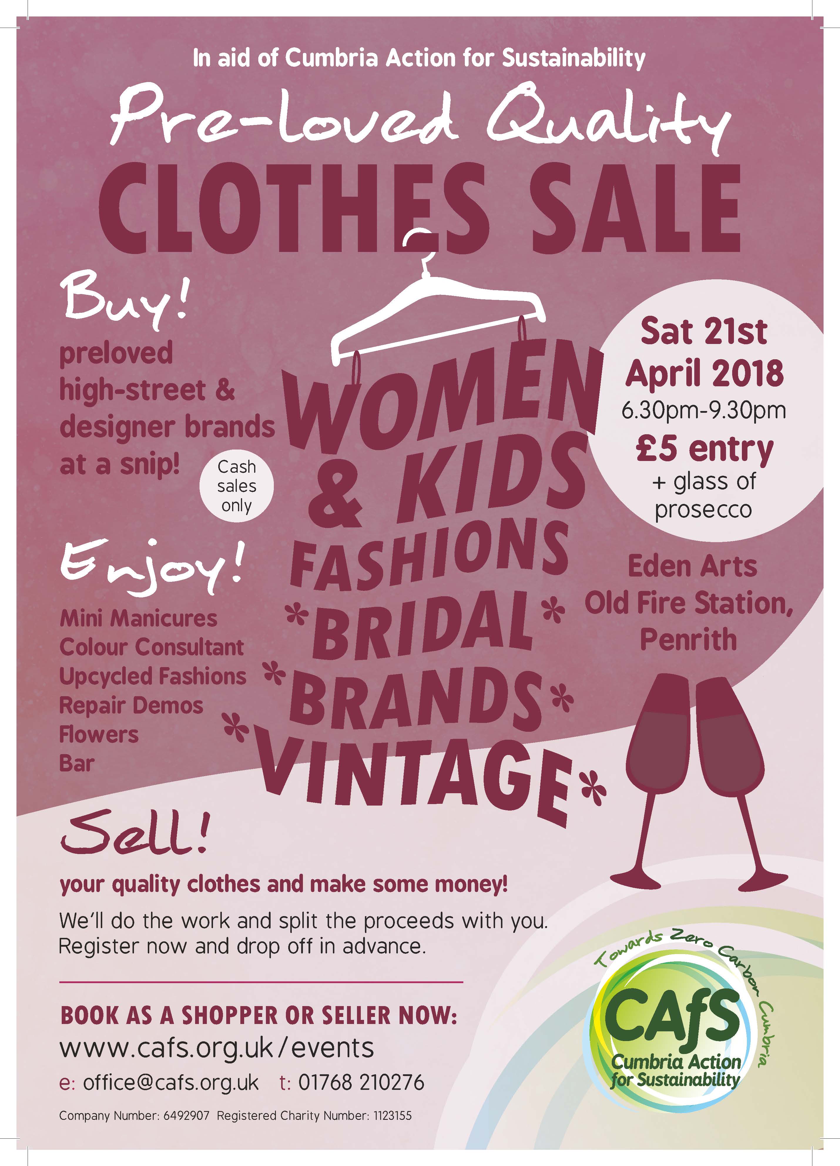 Compass Event PreLoved Quality Clothes Sale Fundraiser